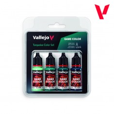 Game Colour Acrylic Paint Set - Turquoise (4x 18ml)