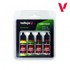 Game Colour Acrylic Paint Set - Ork Skin (4x 18ml)