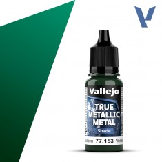 True Metallic Metal Shade Paint - Beetle Green (18ml, for shading Base colours)