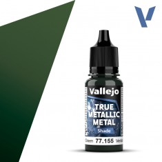 True Metallic Metal Shade Paint - Amber Green (18ml, for shading Base colours)