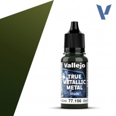 True Metallic Metal Shade Paint - Greenish Gold (18ml, for shading Base colours)