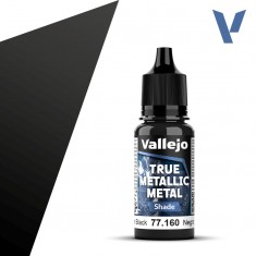 True Metallic Metal Shade Paint - Obsidian Black (18ml, for shading Base colours)