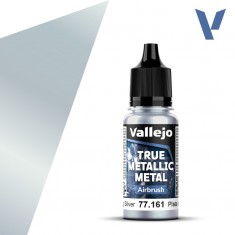 True Metallic Metal Base Colour for Airbrush - Sterling Silver (18ml)
