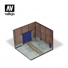 1/72 Factory Corner (15x15x11.5 cm / 5.90x5.90x4.52 in)