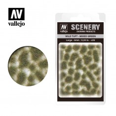 Wild Tuft - Mixed Green (large: 6mm/0.24in, 35pcs)