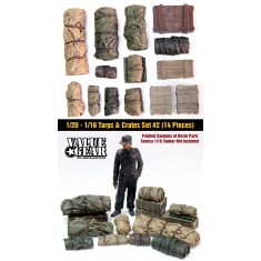 1/16 Universal/Generic Tarp Rolls & Crates #2 (14pcs)