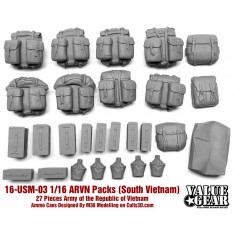 1/16 Vietnam ARVN and Butt Packs (Packs and Canteens)