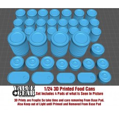 1/24 Universal Gear #11 ''3D Printed Food Cans''