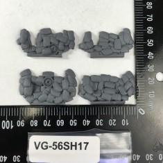 1/56 M4A2 Sherman Sandbag Fronts Ver. 1 for Rubicon kits