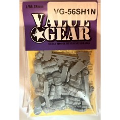 1/56 Sherman Tank Bits #1 (4 pack for Bolt Action Tanks)