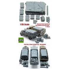 1/35 Universal Truck Load Set #3 - Tarp Covered Loads & Crates (11pcs) 