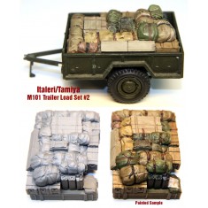 1/35 WWII US M101 3/4 Ton Trailer Load Set #2 for Tamiya/Italeri kit