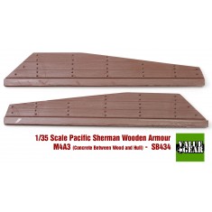 1/35 Sherman M4A3 Wood Panel Armour & Concrete Set #4