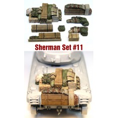 1/35 WWII Sherman Engine Deck & Stowage Set #11 (8pcs)