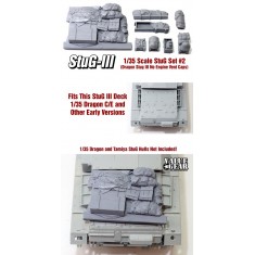 1/35 StuG III Stowage Set #2 for Dragon C/E Hulls w/No Engine Vent Caps kits