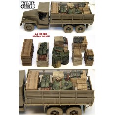 1/35 WWII US Half 2.5ton Allied Cargo Truck Loads Set #1 (8pcs)