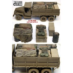 1/35 WWII US Half 2.5ton Allied Cargo Truck Loads Set #3 (4pcs)