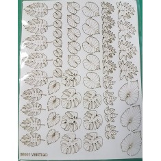 1/35 Laser-Cut Paper Jungle Leaves (54pcs)