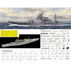 1/350 IJN Takao Heavy Cruiser [Deluxe Edition] Very Fire