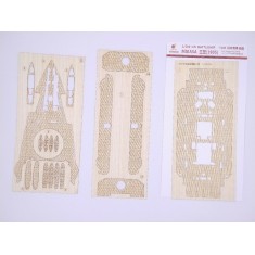 1/200 Japanese "Mikasa" Battleship 1905 Wooden Deck for Trumpeter kit #62004