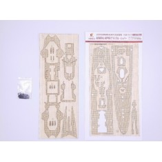 1/350 German "Admiral Hipper" Heavy Cruiser Wooden Deck for Trumpeter kit #05317