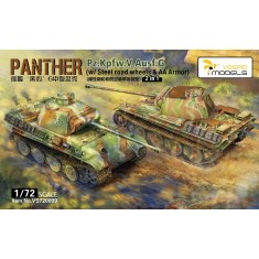 1/72 Panther Pz.Kpfw.V Ausf.G w/Steel Road Wheels & AA Armour [2 in 1]