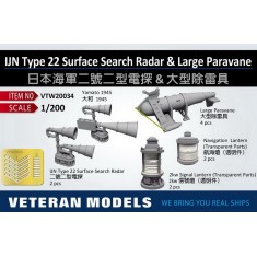 1/200 IJN Type 22 Surface Search Radar & Large Paravane
