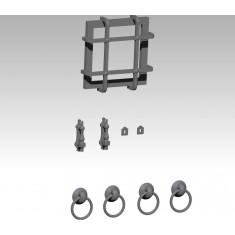 1/35 Lock, Latch, Ring and Grate set