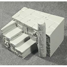 75mm Dock Base with Stairs - Spring Section (65mm x 65mm)