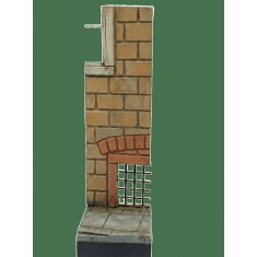 54mm Base Wall with Window (4cm x 4cm x 12cm)