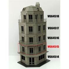 1/35 First Floor Building (24cm x 10cm x 9cm)