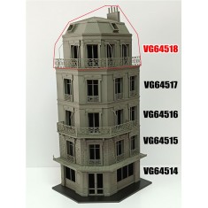 1/35 Penthouse Floor Building (24cm x 10cm x 19cm)