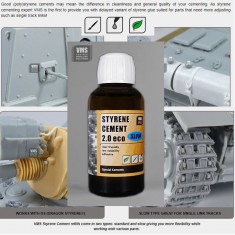 Styrene Cement 2.0 eco Refills Extra Thin for Polystyrene #SLOW (30ml)