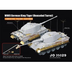 1/35 WWII German King Tiger Henschel Turret Early Barrel Upgrade Set for Dragon/Tamiya kit