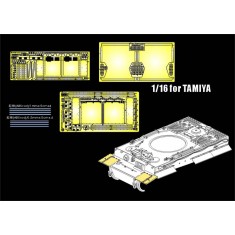 1/16 WWII German Tiger I Early Production Fenders Set for Tamiya kit (PE+Rods)