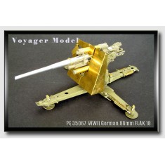Upgrade Set for 1/35 WWII German 88mm Flakvierling 18 for AFV Club kit #35088