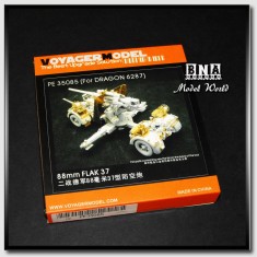 Photo-etched parts for 1/35 88mm Flakvierling 37 for Dragon kit #6287