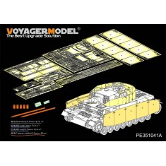 1/35 WWII German PzKpfw.IV Ausf.F1 Late Production Detail Set for Border Model #BT-003