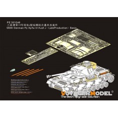 1/35 WWII German Pz.Kpfw.IV Ausf.J Late Basic Detail Set for Rye Field Model #5033