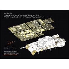 1/35 WWII German Panther D w/"Stadtgas" Fuel Tanks Basic Detail Set for Takom 2103