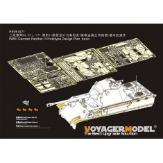 1/35 WWII Panther II Prototype Design Plan Basic Detail Set for Amusing Hobby kit #35A040