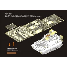 1/35 Modern US Army M109 155mm L23 Self-propelled Howitzer Detail Set for AFV Club #35329