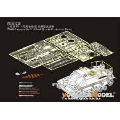 1/35 WWII German StuG.III Ausf.G Late Basic Detail Set for Takom kit #8006