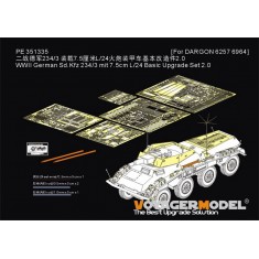 1/35 WWII German Sd.Kfz 234/3 Detail Set for Dragon #6257
