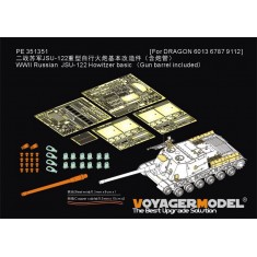 1/35 WWII JSU-122 Howitzer Basic Detail Set with Gun Barrel for Dragon Kits