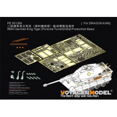 1/35 King Tiger Porsche Turret Initial Basic Details for Dragon 6349