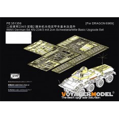 1/35 Sd.Kfz 234/3 2cm Schwebelafette Upgrade Set for Dragon 6969