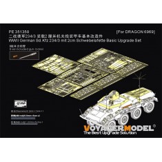 1/35 Sd.Kfz 234/3 2cm Schwebelafette Upgrade Set with Barrel for Dragon 6969