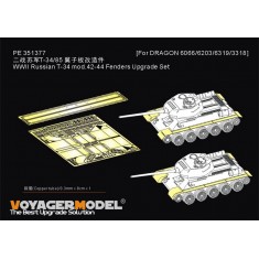 1/35 WWII Russian T-34 Mod.42-44 Fenders Upgrade Set for Dragon 6066/6203/6319/3318