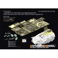 1/35 Sd.Kfz 250/9 Recon Upgrade Set with Barrel for Dragon 6316 6106